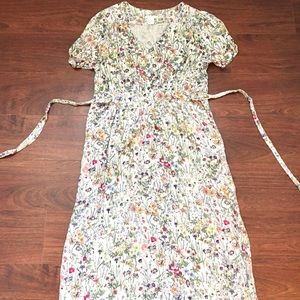 H&M cute floral dress on white background